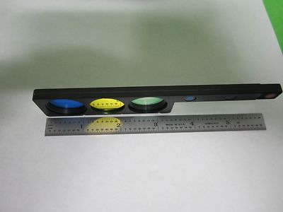 MICROSCOPE PART POLYVAR REICHERT LEICA FILTER SLIDE OPTICS AS IS BIN#S4-18