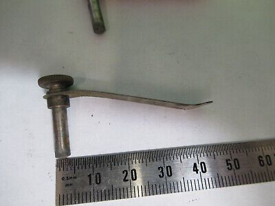 pair clips for ANTIQUE ERNST LEITZ MICROSCOPE PART AS PICTURED &Q9-A-26