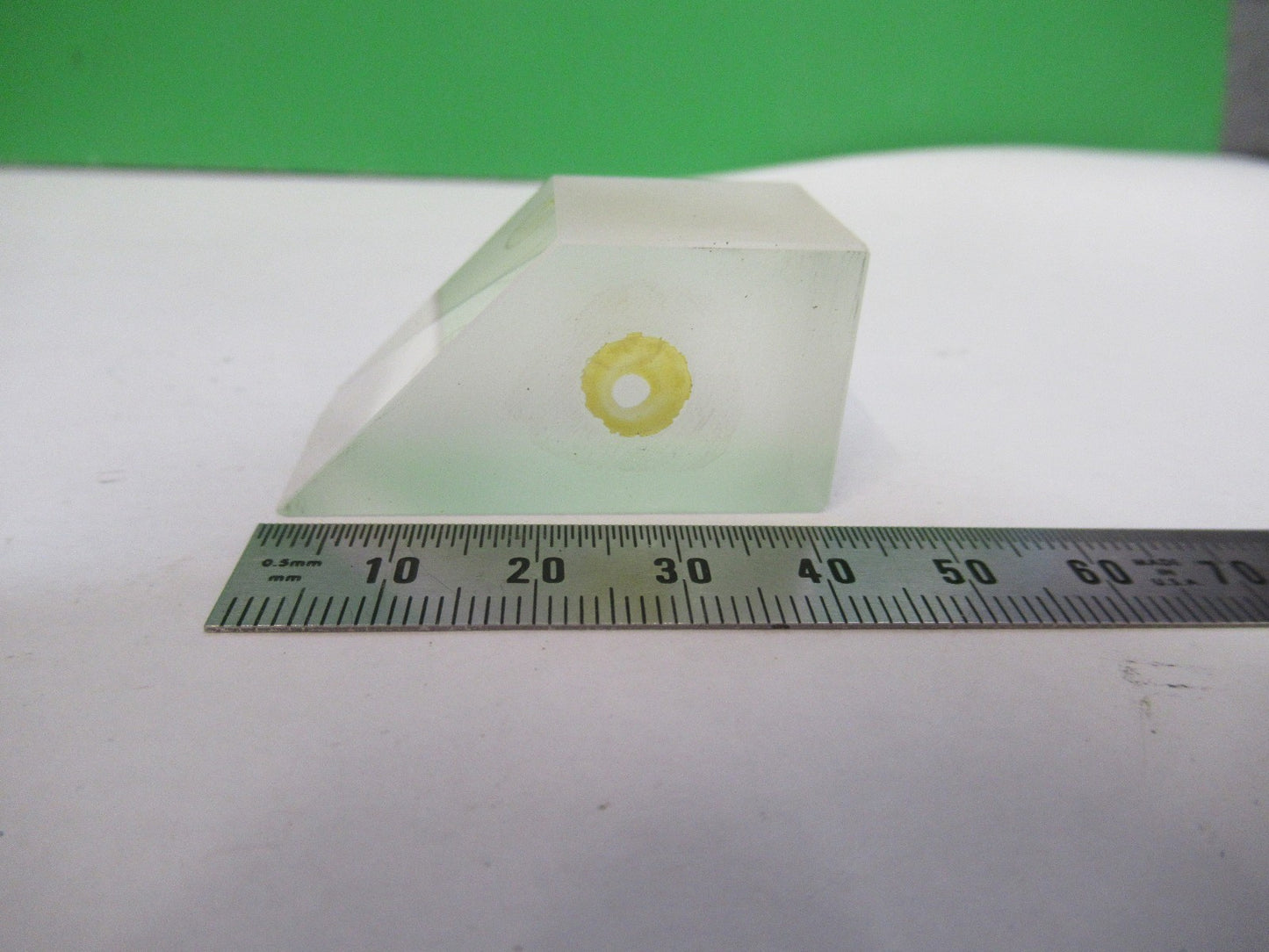 ANTIQUE BAUSCH LOMB GLASS PRISM OPTICS MICROSCOPE PART AS PICTURED  V3-A-54