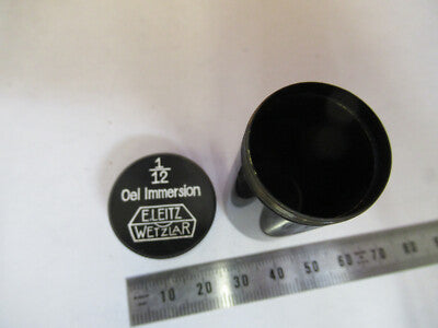 EMPTY BRASS CAN OBJECTIVE ERNST LEITZ MICROSCOPE PART AS PICTURED #F9-A-37