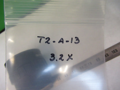 AUS JENA GERMANY INFINITY OBJECTIVE 3.2X PLANACHROMAT MICROSCOPE PART T2-A-13