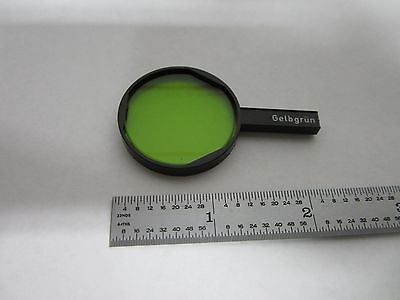 MICROSCOPE PART  FILTER GREEN GERMANY OPTICS BIN#M8-01