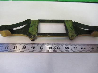ANTIQUE BRASS BECK UK STAGE SPECIMEN MICROSCOPE PART AS PICTURED Y3-B-08