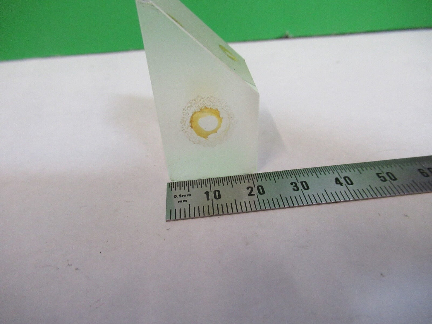 BAUSCH LOMB GLASS PRISM HEAD OPTICS MICROSCOPE PART as pictured H3-B-13