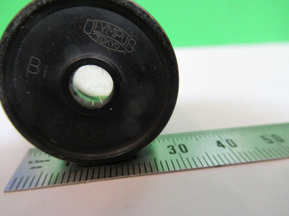 Olympus P15X [dirty] Eyepiece Optics Microscope Part