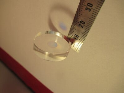 OPTICAL BK7 GLASS LASER LENS COATED OPTICS MIL SPEC RLG as pictured &W2-A-91