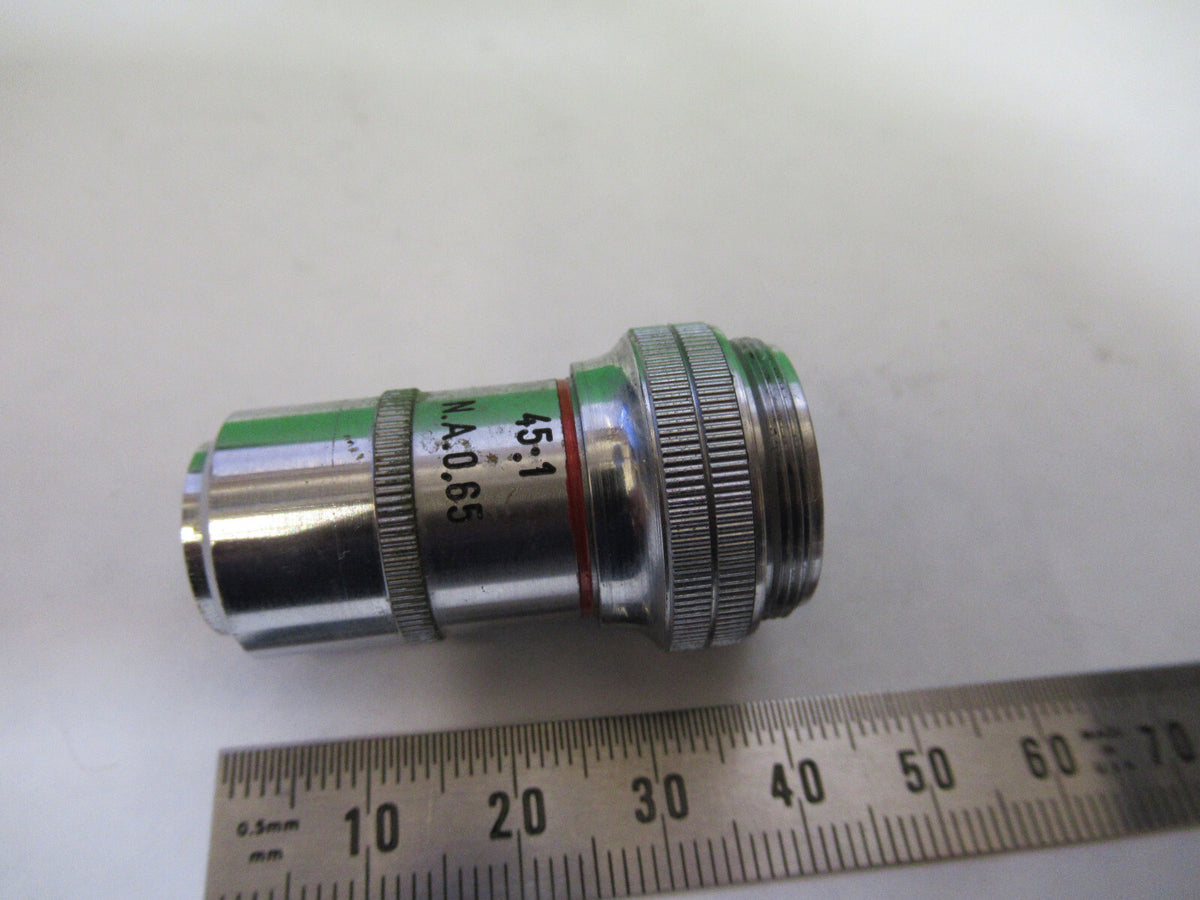 ROLYN GERMANY 45X OBJECTIVE MICROSCOPE PART AS PICTURED X9-B-37