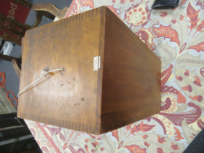 Antique Bausch & Lomb Empty Wood Cabinet Microscope Parts Crime
