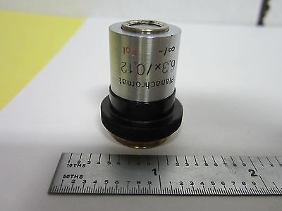 MIKROSKOPTEIL OBJEKTIV CARL ZEISS POL 6.3X PLANACHROMAT OPTICS BIN#H6-11