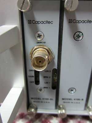 Capacitec 4100-sl capacitance amplifier for sensor displacement or vibration