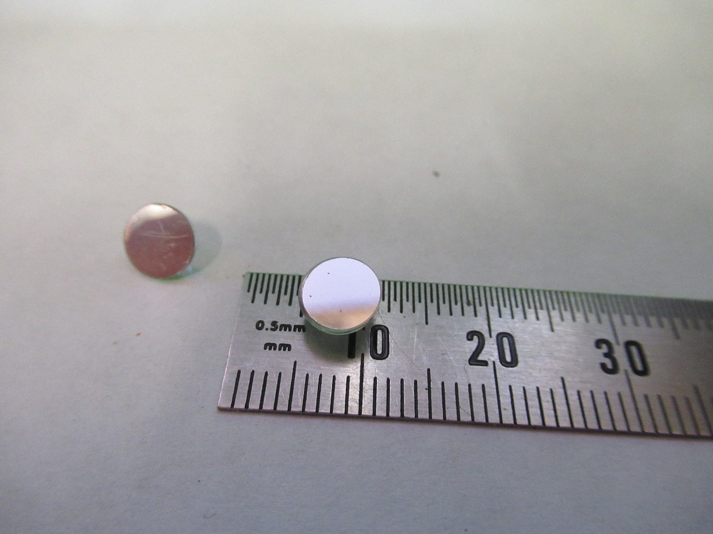 OPTICAL MINI MIRROR PAIR OPTICS MICROSCOPE PART AS PICTURED U8-A-62