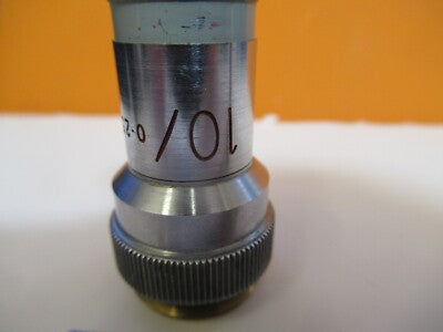 VICKERS UK ENGLAND OBJECTIVE 10X OPTICS MICROSCOPE PART AS PICTURED #1E-C-10