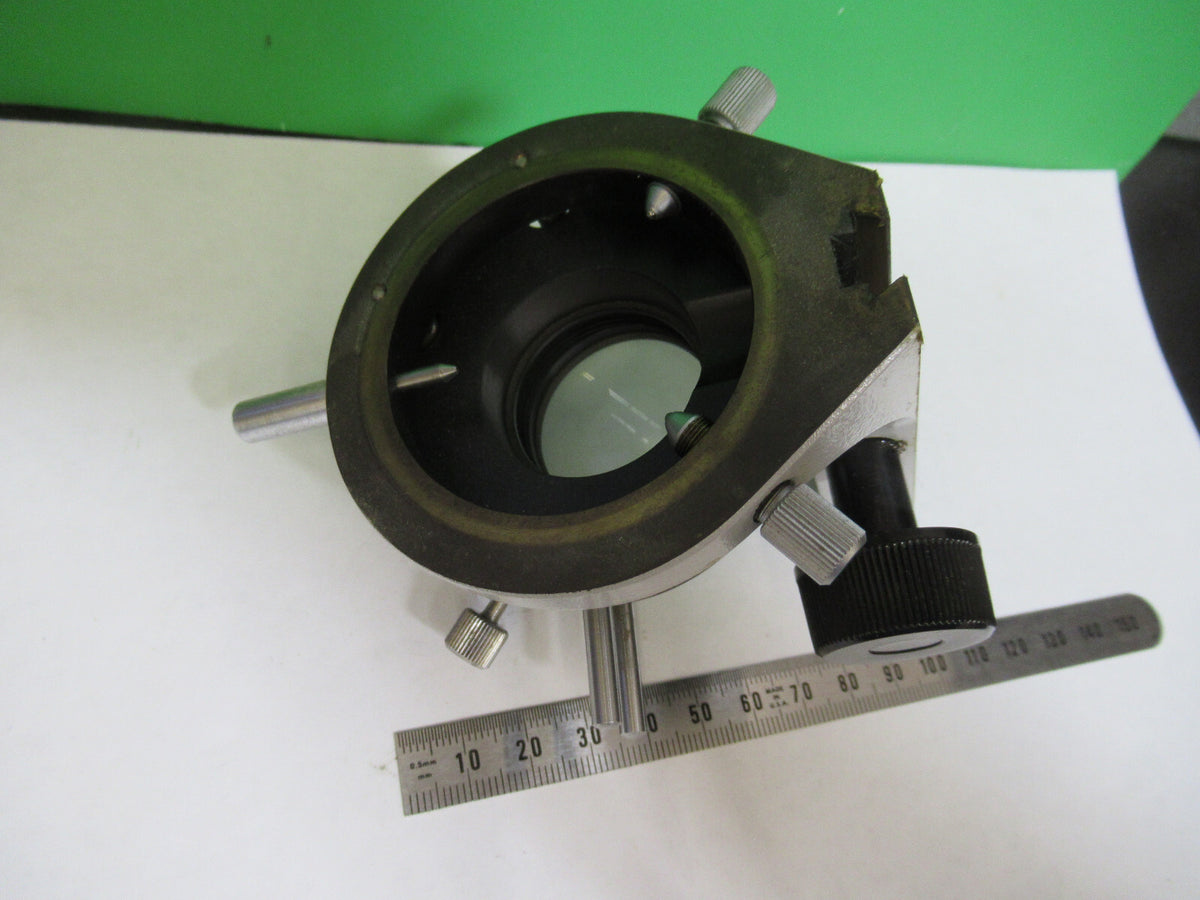 Carl Zeiss AG Germany Stage Support + Lenses Microscope Part