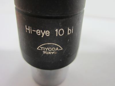 Optical Microscope Eyepiece Tiyoda Japan Hi-eye 10 Bi Optics