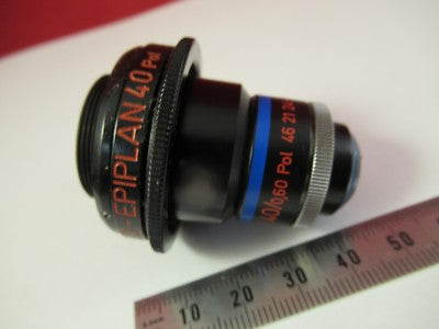 ZEISS POL INKO OBJECTIVE 40X /160 462124 MICROSCOPE PART AS PICTURED #FT-4-124