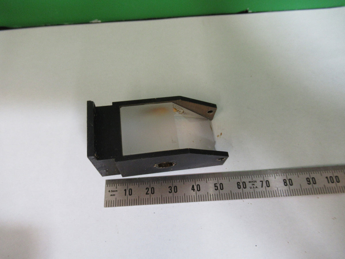 ANTIQUE BAUSCH LOMB PRISM HEAD OPTICS MICROSCOPE PART AS PICTURED S4-B-09