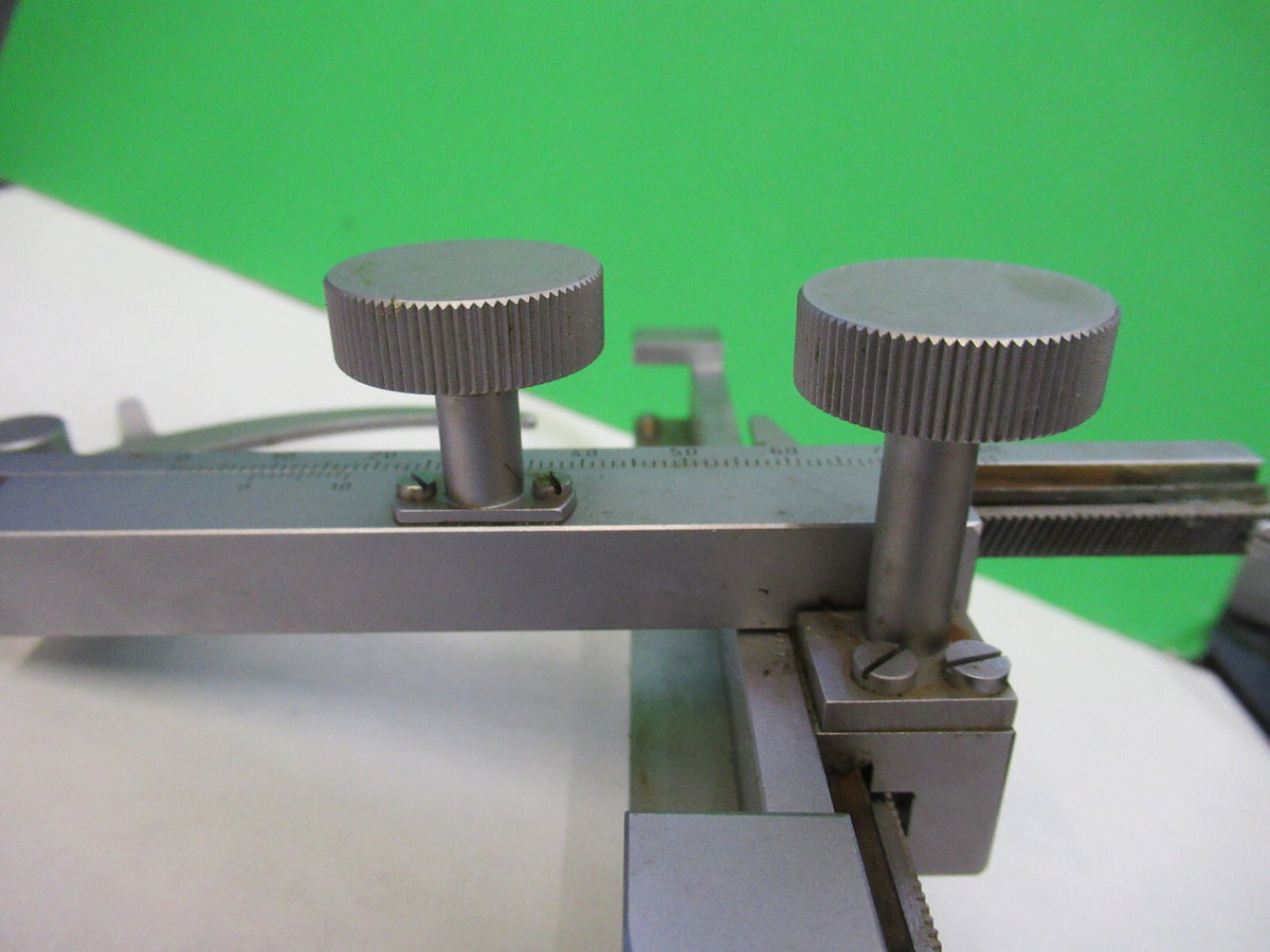 LEITZ GERMANY XY STAGE CLIPS UNIVERSAL MOUNT MICROSCOPE PART AS PICTURED X9-B-15