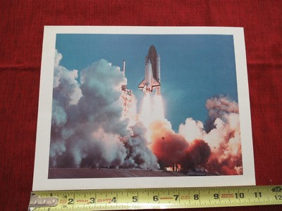 Collectable Print Space Shuttle Taking Off Nasa Vintage Reproduction
