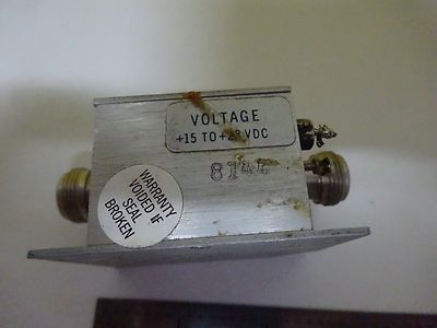 RF MICROWAVE FREQUENCY AVANTEK DCB-42 AMPLIFIER AS IS BIN#W6-04