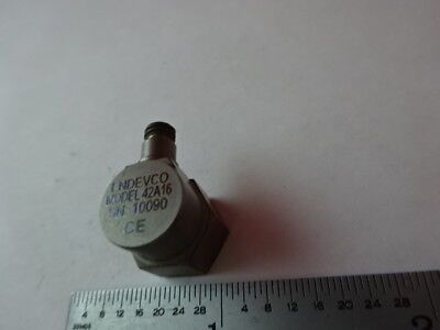 ACCELEROMETER ENDEVCO MEGGITT 42A16 VIBRATION SENSOR AS IS #88-81