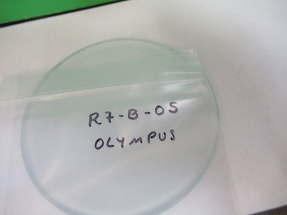 OLYMPUS JAPAN GLASS SPECIMEN STAGE TABLE MICROSCOPE PART AS PICTURED #R7-B-05x