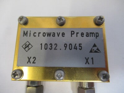 ROHDE SCHWARZ EMI MICROWAVE PREAMPLIFIER 1032.9045 ESMI AS PICTURED &B9-A-09