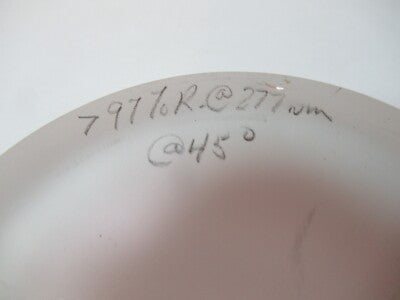 FOR PARTS OPTICAL FLAT UV ULTRAVIOLET OPTICS POLISH-DULL AS PICTURED &A3-B-50