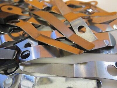 LOT CLIPS ASSORTMENT MICROSCOPE PART AS PICTURED &1E-C-98