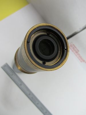 MIKROSKOPTEIL LEITZ MESSINGLINSE TELESKOPBAUGRUPPE OPTIK WIE BESEHEN BIN#H8-15