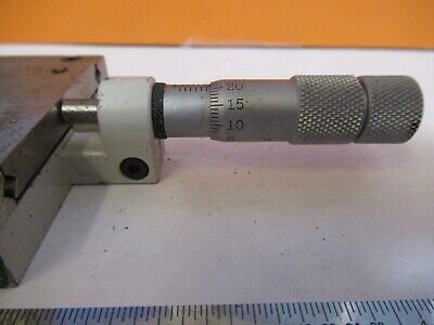 LINE TOOL POSITIONING STAGE MODEL E MICROMETER SCREW AS PICTURED &FT-1-A-46