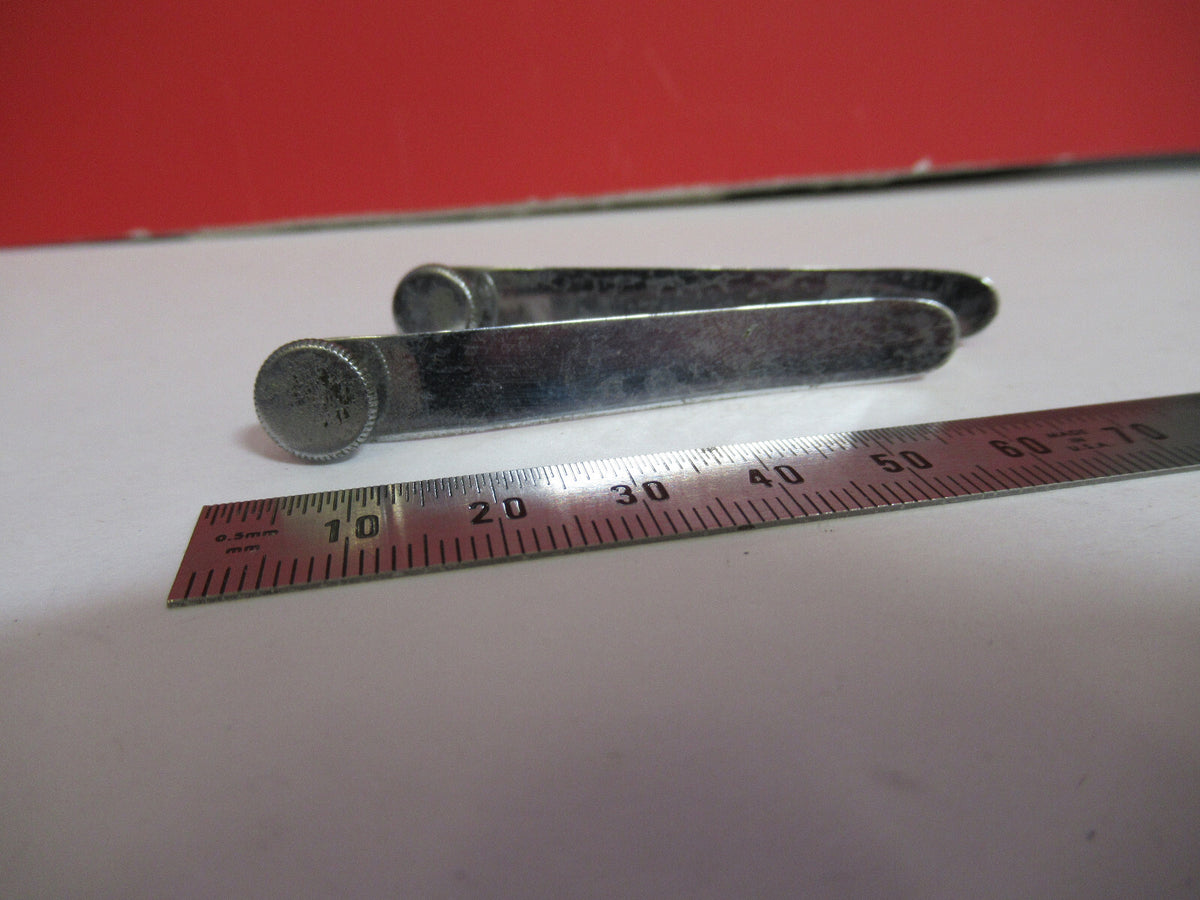 Bausch & Lomb Pair of Clips Antique Microscope Part