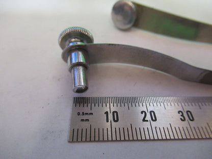 ANTIQUE SPENCER AO PAIR of CLIPS STAGE MICROSCOPE AS PICTURED &Z1-A-121