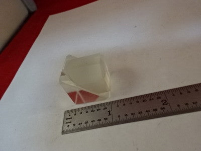 MICROSCOPE PART PRISM ASSEMBLY [chip on edge] OPTICS AS IS #AM-50