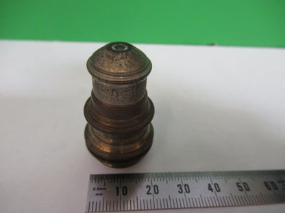 ANTIQUE BRASS OBJECTIVE BAUSCH LOMB MICROSCOPE PART AS PICTURED X6-A-52
