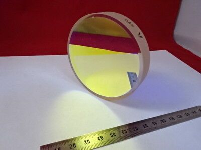 OPTICAL FLAT ZERODUR DICHROIC MIRROR 1/10 WAVE LASER OPTICS AS PICTURED &6-A-24