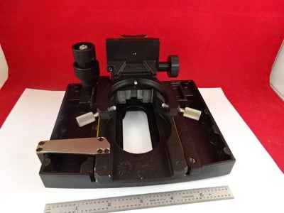 MICROSCOPE PART REICHERT MICROSTAR SPECIMEN TABLE STAGE MICROMETER BIN#L8-A-03