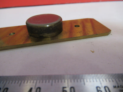 ANTIQUE BRASS COMPRESSORIUM STAGE LONDON MICROSCOPE PART AS PICTURED F8-A-40