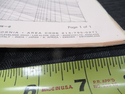 ENDEVCO VINTAGE INSTRUCTIONS MANUAL ACCELEROMETER 2200 AS PICTURED &50-FT-07
