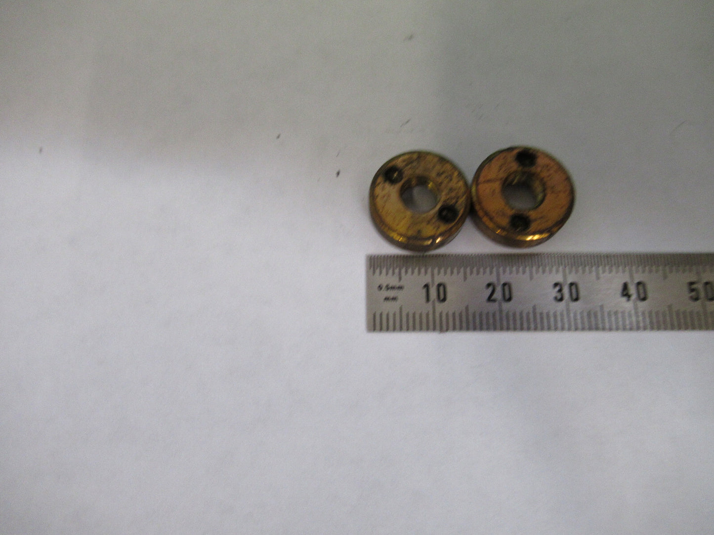 ANTIQUE BAUSCH LOMB BRASS SPANNER NUTS MICROSCOPE AS PICTURED X6-A-61
