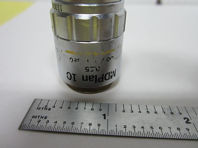 MIKROSKOPTEIL OBJEKTIV OLYMPUS JAPAN MDPLAN 10X OPTICS BIN#H6-08