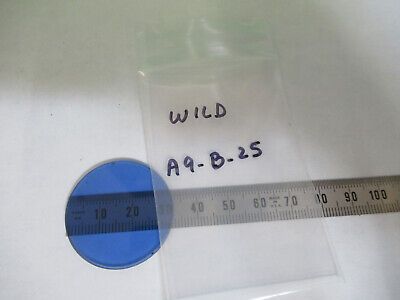 WILD HEERBRUGG SWISS BLUE GLASS FILTER MCIROSCOPE PART AS PICTURED &A9-B-25