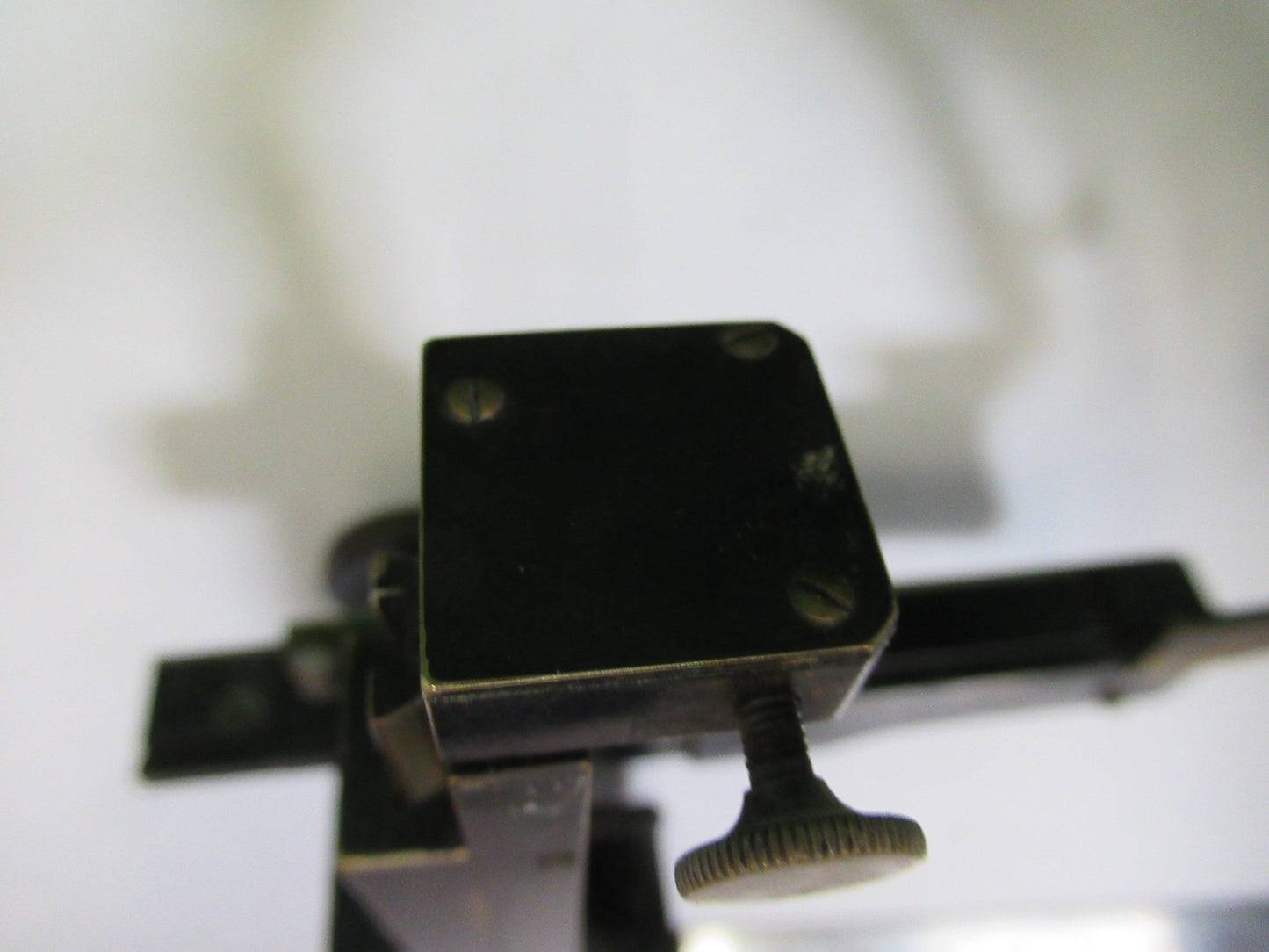 ANTIQUE  BAUSCH LOMB XY STAGE CLIPS MICROSCOPE PART AS PICTURED T4-A-44