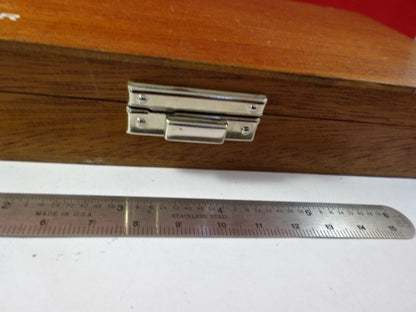 EMPTY WOODEN BOX BRUEL KJAER DENMARK MAHOGANY CASE ACCELEROMETER AS IS  #94-46