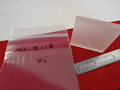 OPTICAL FUSED SILICA GLASS SLAB OPTICS AS IS #M2-B-18
