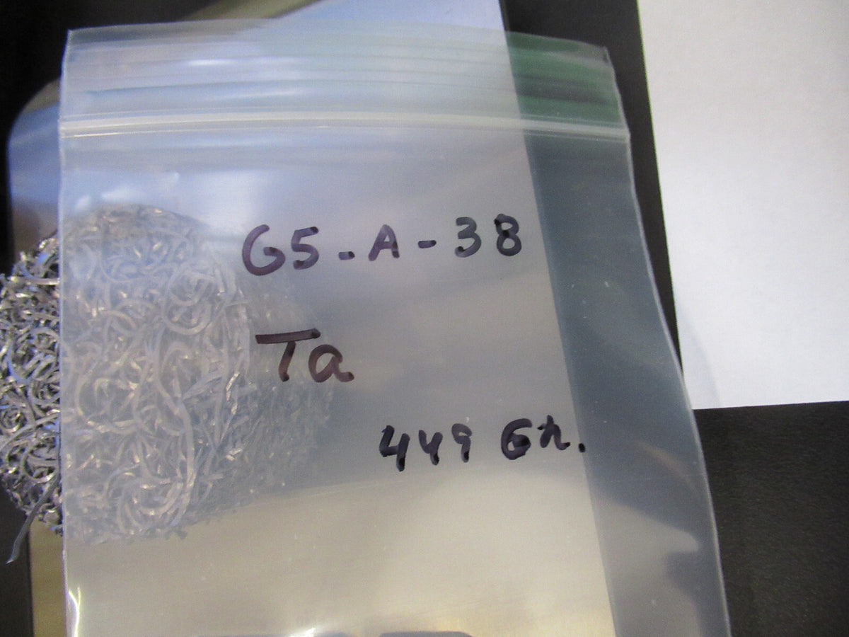METAL TANTALUM ALLOY 99.5% CHEMICAL ELEMENT 449 GRAMS AS PICTURED #G5-A-38