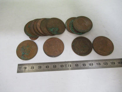 Large Collection Coins Assortment Copper Unknown