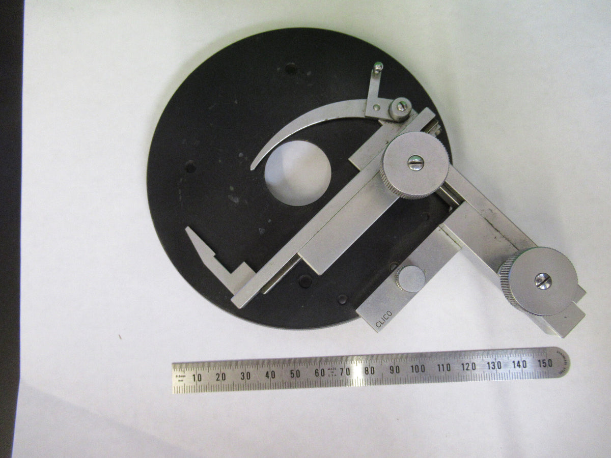 LEITZ WETZLAR GERMANY POL XY TABLE STAGE MICROSCOPE PART AS PICTURED X7-A-92