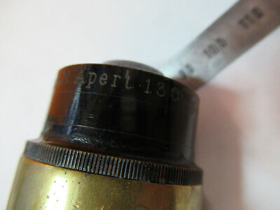 ANTIQUE ZEISS BRASS CONDENSER OPTICS MICROSCOPE PART AS PICTURED &P9-A-106