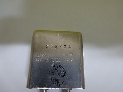 ANTIQUE QUARTZ RADIO CRYSTAL STANDARD RADIO ENGLAND FREQUENCY CONTROL #W7-35