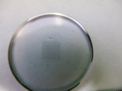 RETICLE GRID SQUARE BAUSCH LOMB OPTICS  MICROSCOPE PART AS PICTURED S1-B-104